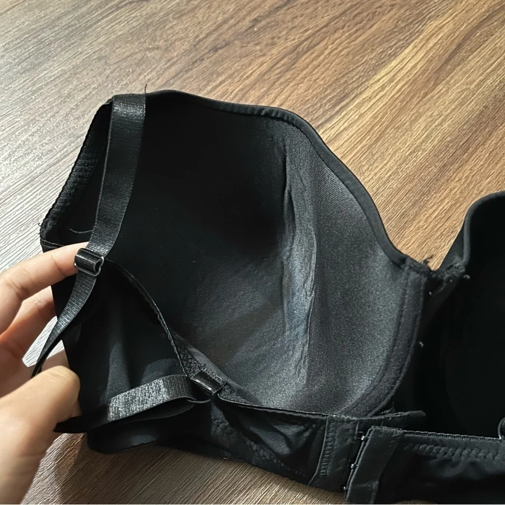 Delta Burke Black Full Coverage Bra 40DD